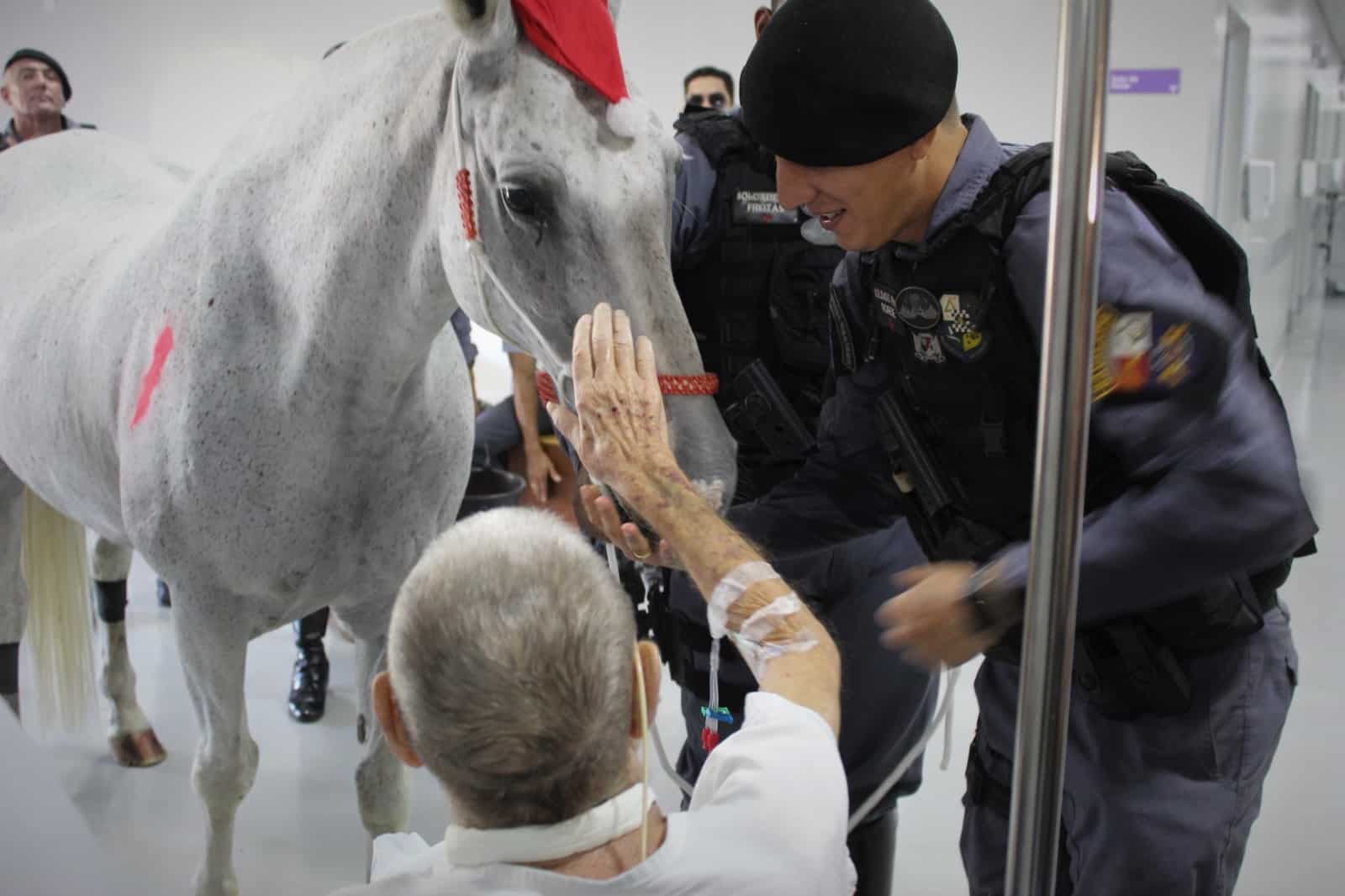 cavalaria da pm leva alegria e descontracao a pacientes do hospital de cancer de cuiaba interna 5 2023 12 13 958744012