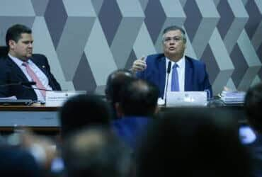 Brasília (DF) 13/12/2023 Sabatina na CCJ do Senado do senador licenciado e atual ministro da Justiça, Flávio Dino, indicado para o cargo de ministro do (STF); e o subprocurador Paulo Gonet, indicado para chefiar a Procuradoria-Geral da República (PGR). Foto Lula Marques/ Agência Brasil