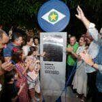 A inauguração lotou a Praça e a Rua Coberta em Chapada, e contou com a presença de diversas autoridades políticas.               Crédito - Mayke Toscano/Secom-MT