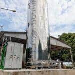 Silo isotérmico tem capacidade para armazenar 40 mil litros de leite e vai dobrar capacidade de laticínio - Foto por: Marcos Vergueiro/Secom-MT