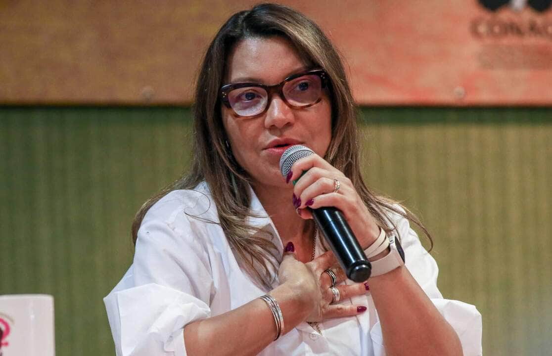 Brasília (DF) 14/06/2023 - Primeira Dama, Janja Lula da Silva, durante abertura do 2° Encontro Nacional de Mulheres Quilombolas. Foto Antônio Cruz/Agência Brasil