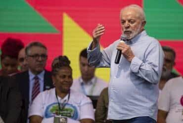 Brasília (DF), 22/12/2023 - O presidente Luiz Inácio Lula da Silva durante a celebração de Natal dos Catadores, Catadoras e População em Situação de Rua, no Estádio Nacional Mané Garrincha, em Brasília. Foto: Marcelo Camargo/Agência Brasil