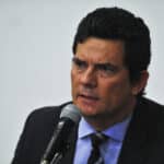O ministro da Justiça e Segurança Pública, Sergio Moro, fala à imprensa Por: Marcello Casal JrAgência Brasil