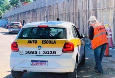 Mutirão de prova prática na sede do Detran, em Cuiabá - Foto por: Detran-MT