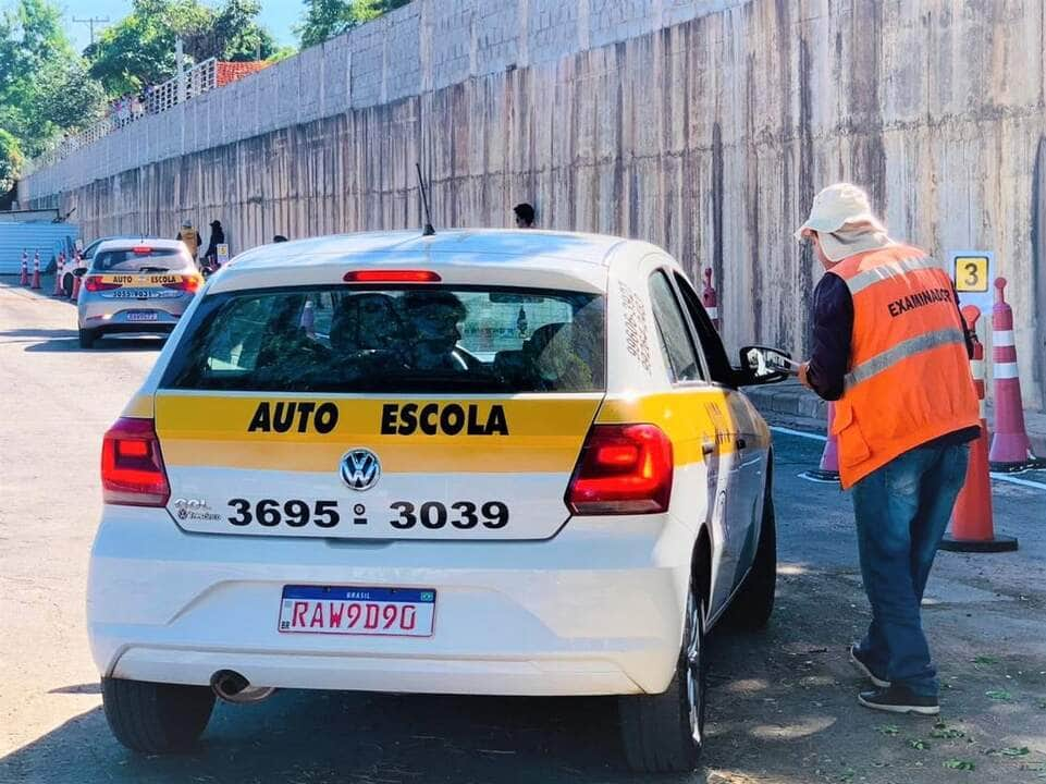 Mutirão de prova prática na sede do Detran, em Cuiabá - Foto por: Detran-MT