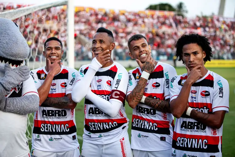 16/09/2023, O Ferroviário é campeão da Série D do Campeonato Brasileiro de 2023. Jogando no estádio Presidente Vargas, em Fortaleza, o time da casa fez 2 a 1 na Ferroviária, de Araraquara. Foto: Lenilson Santos/Ferroviário