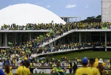 Manifestantes invadem Congresso, STF e Palácio do Planalto. Por: Marcelo Camargo/Agência Brasil