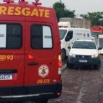 Ambulância tomba em rodovia de MT e deixa feridos durante chuva intensa