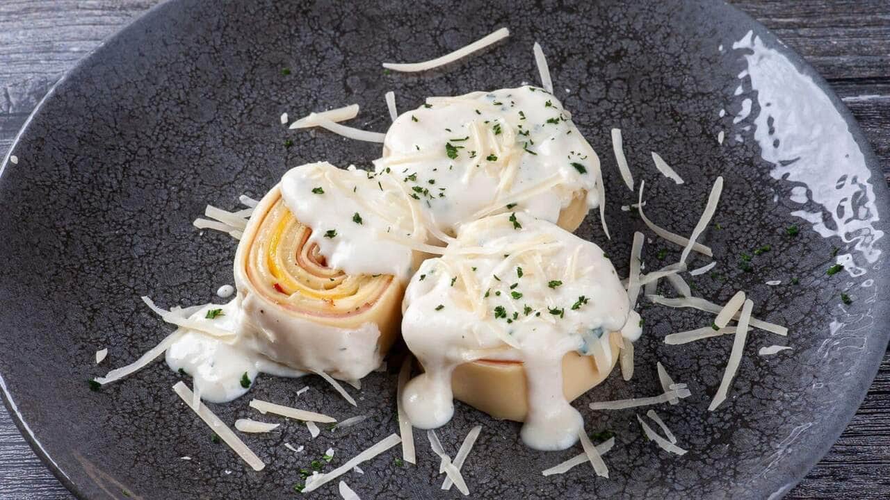 Macarrão com molho de queijos