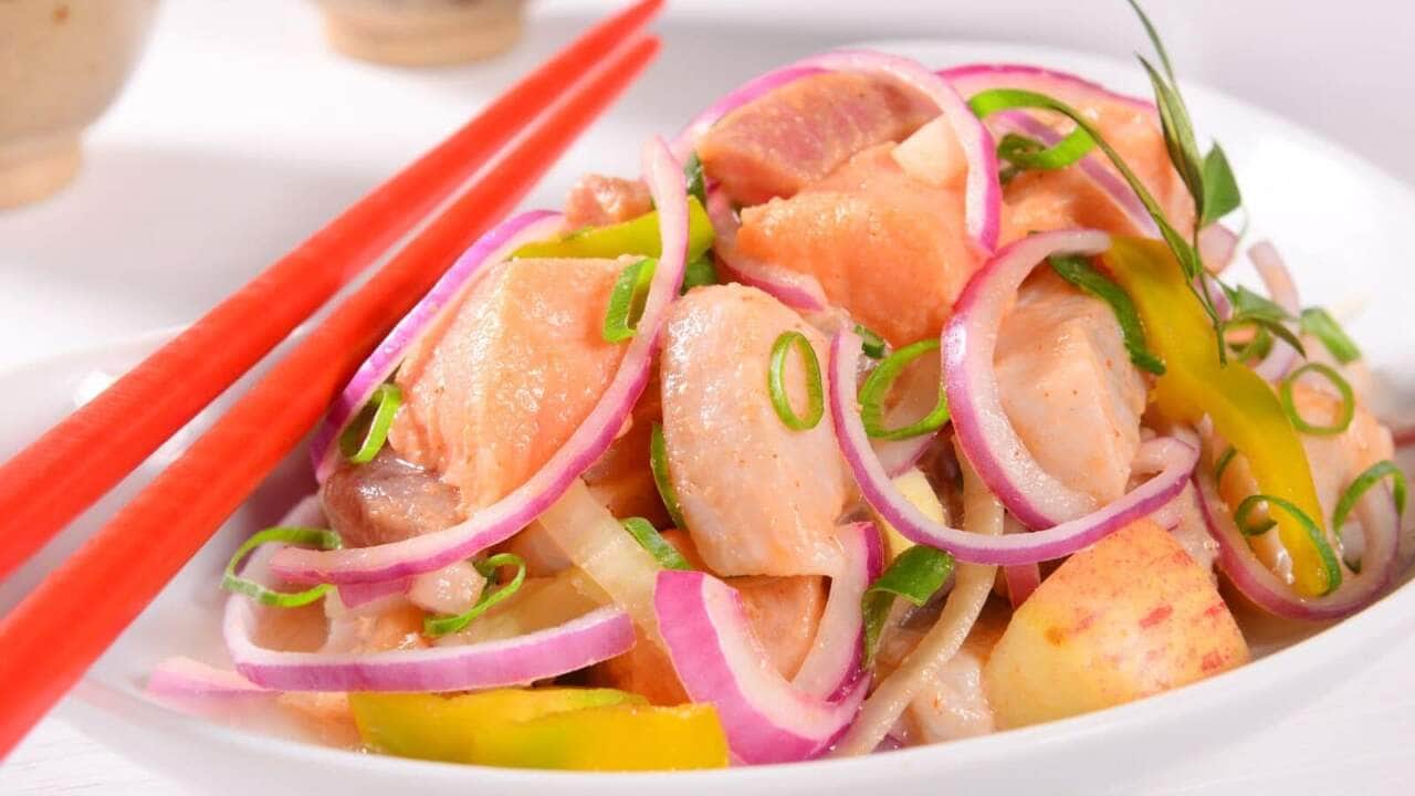 Receita de ceviche de salmão