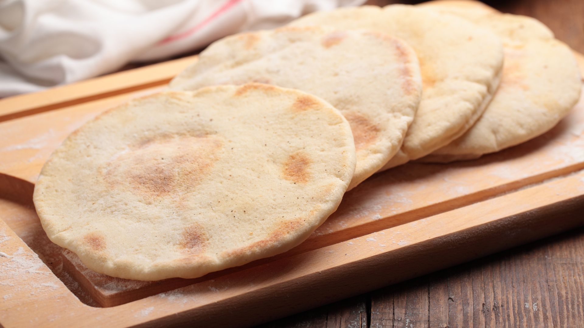 Receita de pão pita