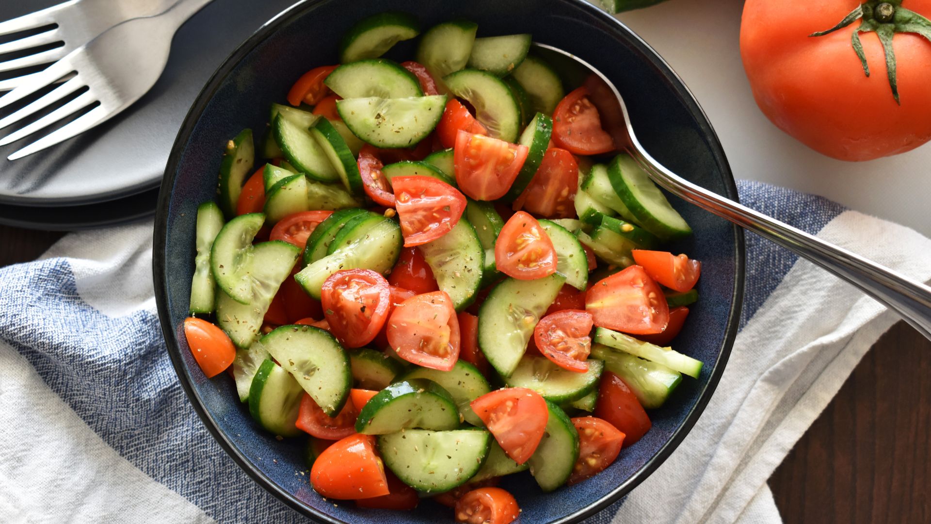 Receita de salada de pepino