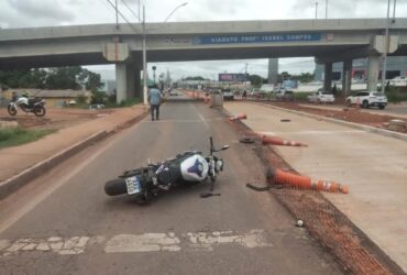 Acidente na Avenida da FEB em Várzea Grande deixa motociclista morto.