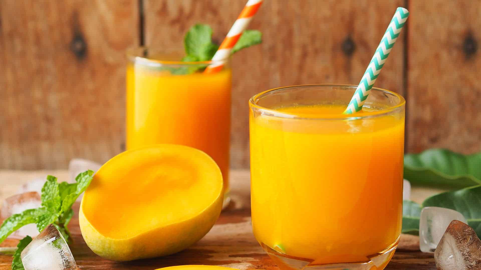 Suco de manga da fruta