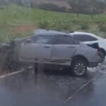 Acidente entre Civic e Corolla deixa 4 mortos e 4 feridos na BR-070