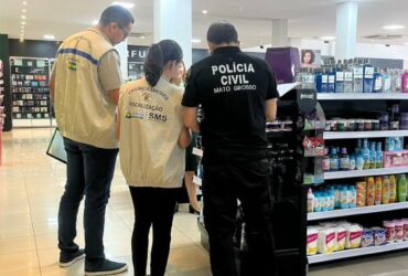 Polícia Civil apreende amostras de creme que causa reação alérgica grave em Cuiabá