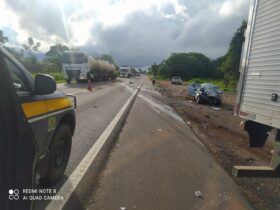 Três mortos e dois feridos em acidente grave na BR 364 em Alto Araguaia