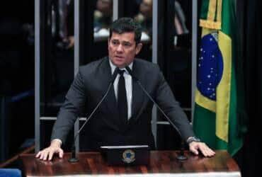 Brasília (DF) 22/03/2023Senador, Sergio Moro, durante discurso na tribuna do senado onde falou sobre atentado contra ele e sua família. Por: Lula Marques/ Agência Brasil