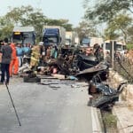 Brasília (DF) 13/01/2024 - Acidente entre ônibus e caminhonete deixou ao menos 8 mortos em Minas. Foto: Corpo de Bombeiros Minas Gerais/Divulgação