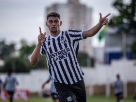 Pablo marca o gol da vitória do Ceará sobre o Rondoniense, na estreia da Copinha, em 02/01/2024 Por: Gabriel Silva/Ceará SC/Direitos Reservados