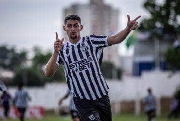 Pablo marca o gol da vitória do Ceará sobre o Rondoniense, na estreia da Copinha, em 02/01/2024 Por: Gabriel Silva/Ceará SC/Direitos Reservados