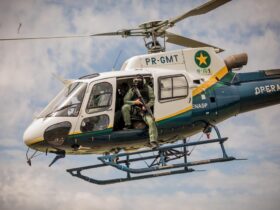 Motorista é resgatado de helicóptero após capotamento na BR-364 em MT