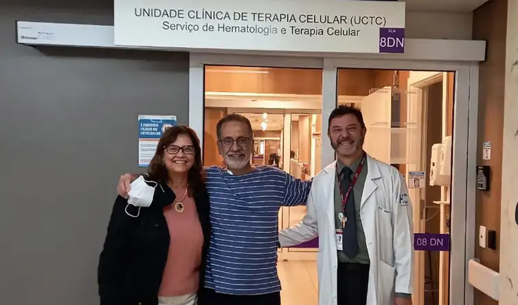 São Paulo (SP) - Com a terapia celular CAR-T Cell, o paciente Paulo Peregrino, 61 anos, teve remissão completa de um linfoma em apenas um mês. Foto: Arquivo pessoal