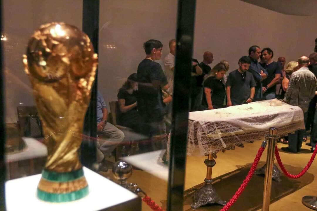 Rio de Janeiro/RJ, 07/01/2024, O corpo de Mário Jorge Lobo Zagallo está sendo velado neste domingo (7), na sede da Confederação Brasileira de Futebol (CBF), na Barra da Tijuca, Zona Oeste do Rio. Fotos: Tânia Rego/Agência Brasil