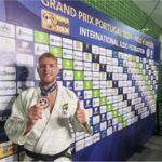 Judoca Rafael Buzacarini (100kg) fatura bronze na categoria dos 100 kg, no Grand Prix de Portugal, em 28/01/2024 Por: Bruna Muassab/CBJ/Direitos Reservados