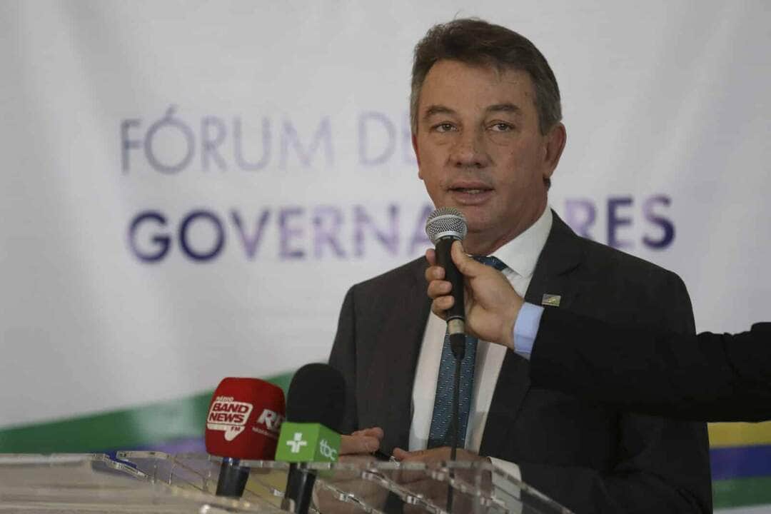 O governador de Roraima,Antonio Denarium, participa do 6º Fórum Nacional de Governadores, para discutir a reforma da Previdência e tributária Por: José Cruz/Agência Brasil