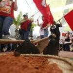 Guararema (SP), 27/01/2024 - Ato em comemoração aos 40 anos do MST na Escola Nacional Florestan Fernades, em Guararema, interior de São Paulo, com a presenca de ministros. Foto Paulo Pinto/Agência Brasil