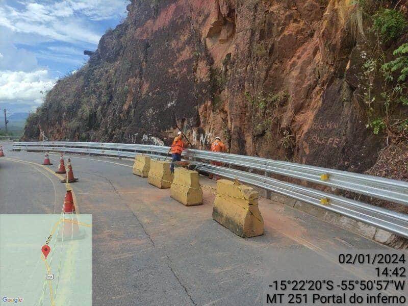 Trânsito no Portão do Inferno está bloqueado das 8h às 14h