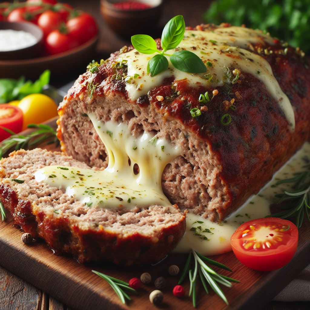 Receita de bolo de carne recheado