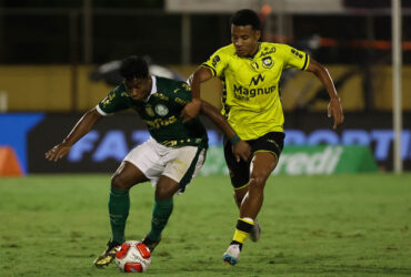 Lance de São Bernardo x Palmeiras. Foto: Cesar Greco/Ag. Palmeiras