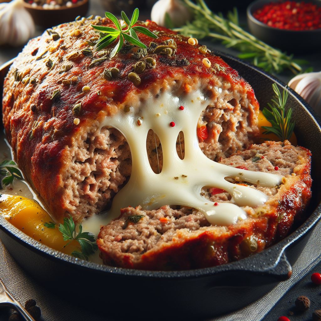 Receita de bolo de carne recheado