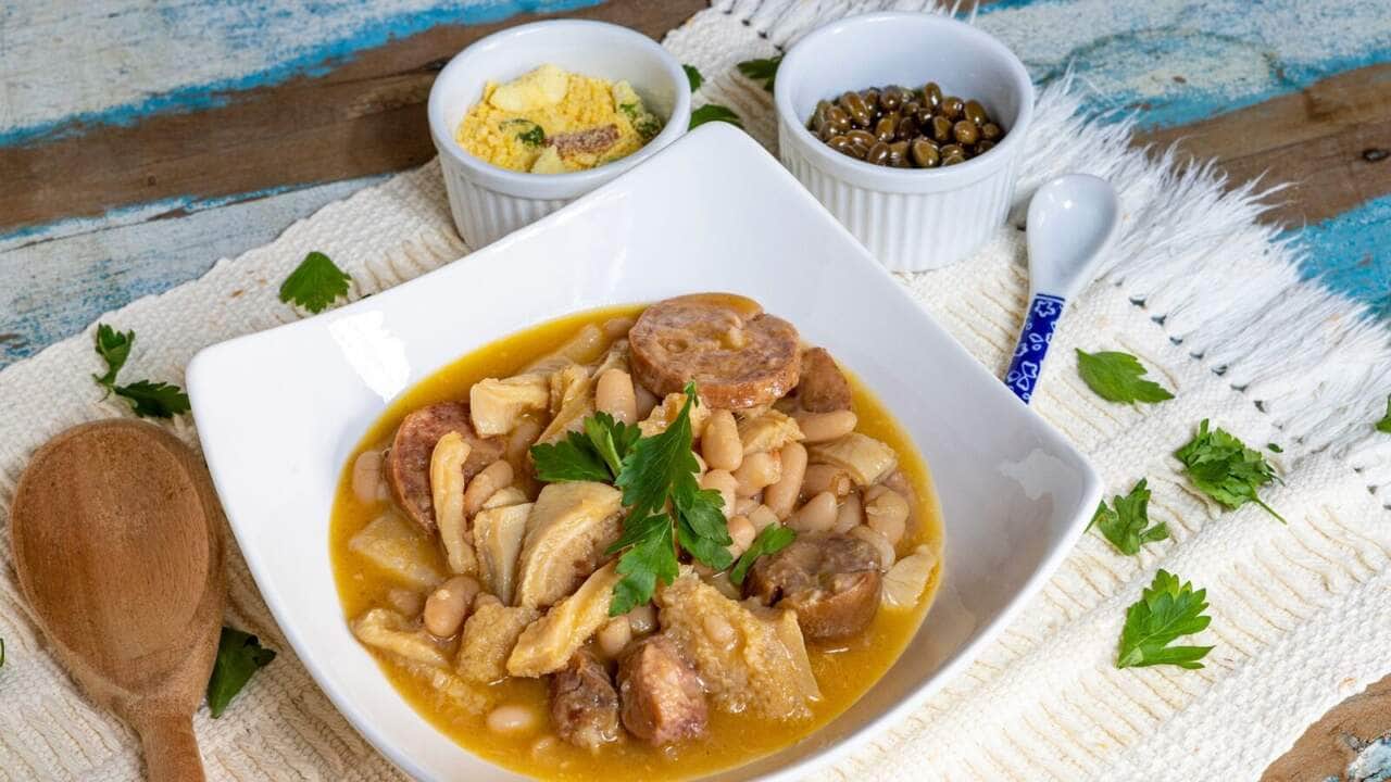 Como fazer dobradinha com feijão branco