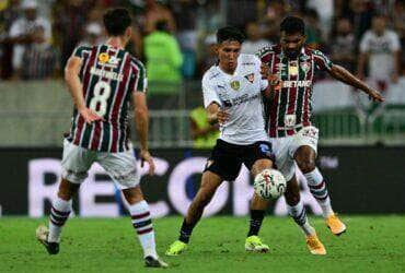 Fluminense x LDU. Foto: Twitter Conmebol