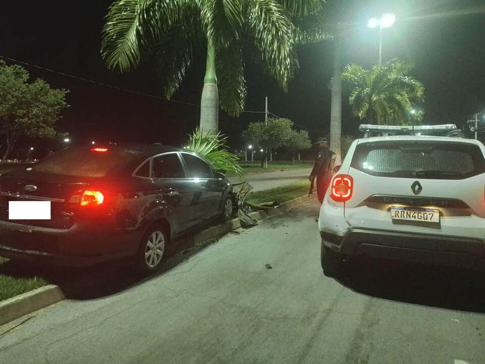 Guarda Civil auxilia motorista que se envolveu em acidente em Lucas do Rio Verde