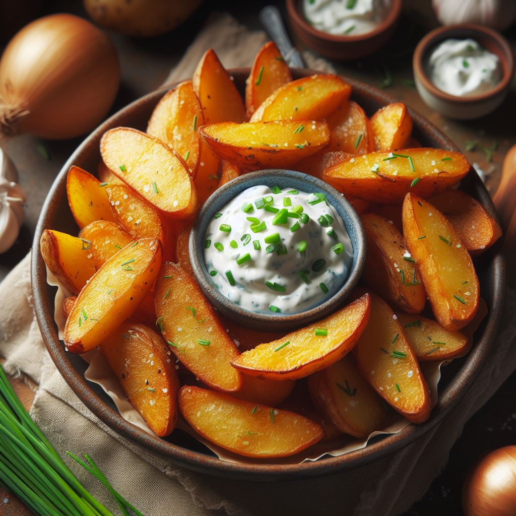 Receita de batata rústica na airfryer