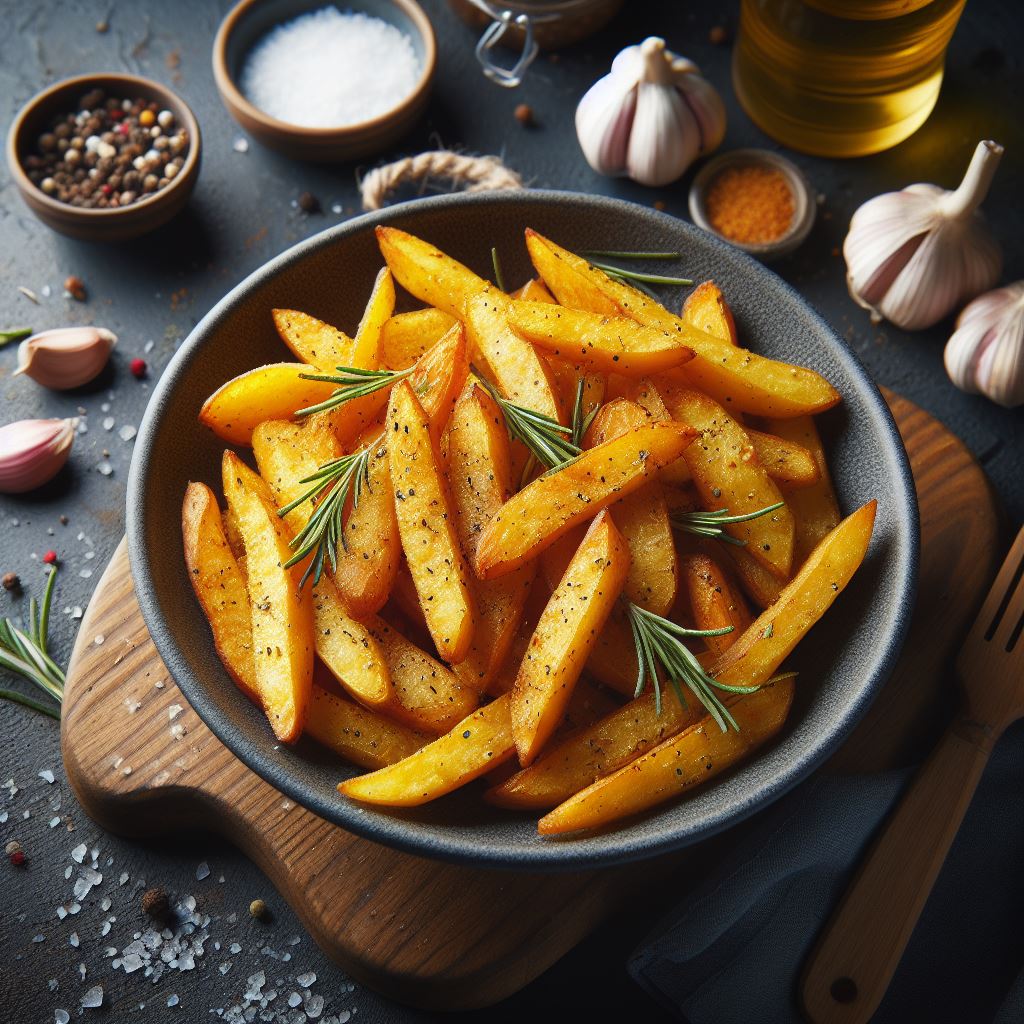 Receita de batata rústica na airfryer