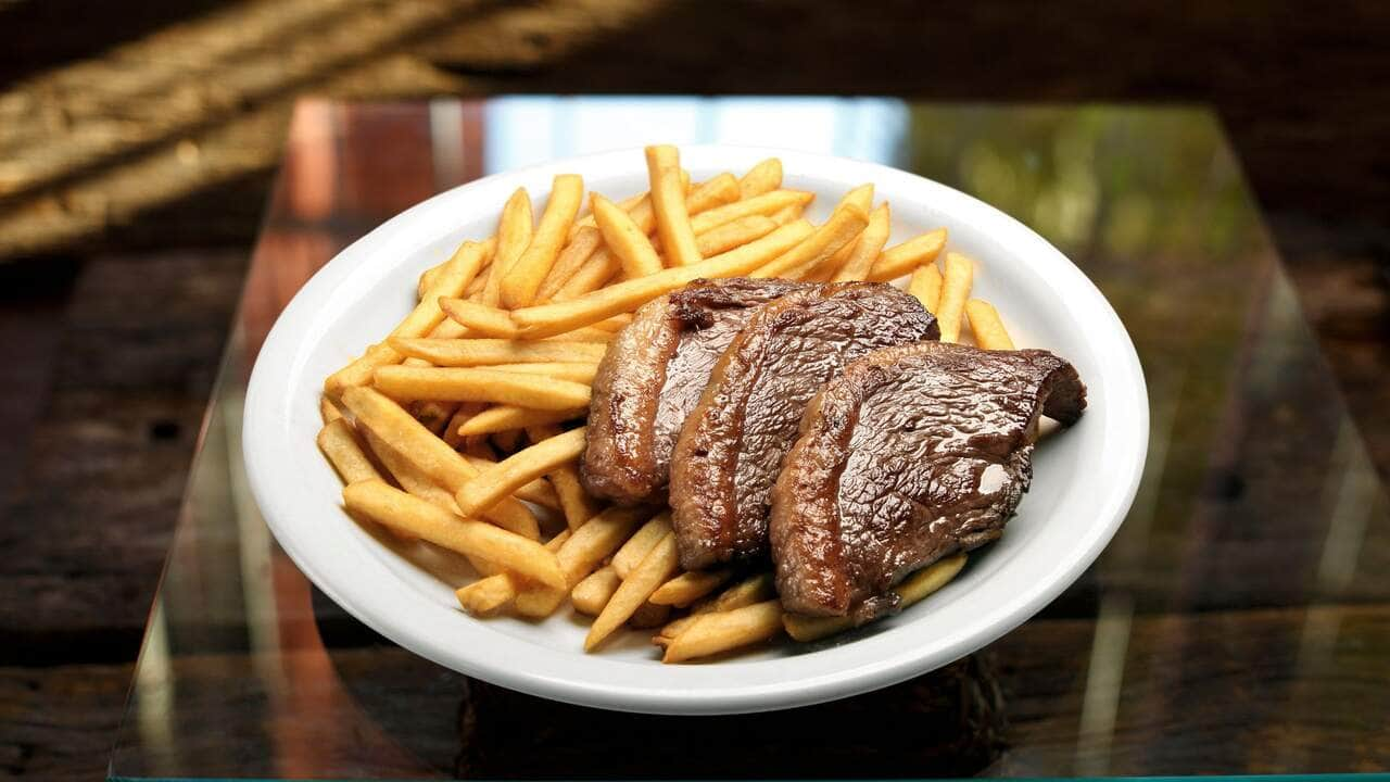 Receita de bife com batata frita