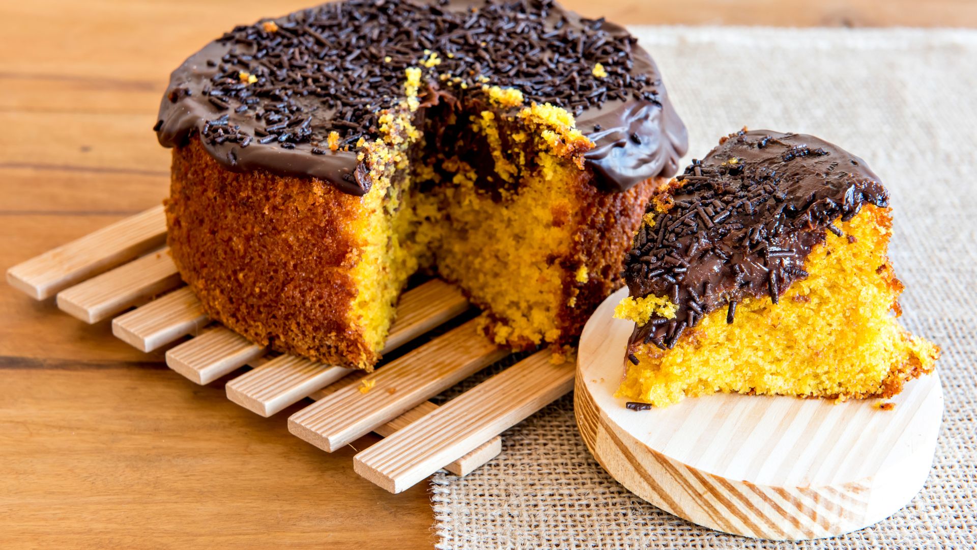 Receita de bolo de cenoura de liquidificador