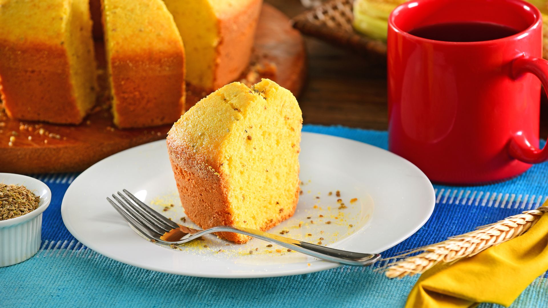 Receita de bolo de trigo fofinho