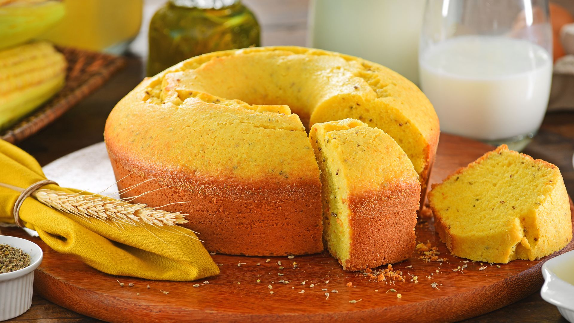 Receita de bolo de trigo fofinho