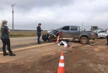 Mulher de 19 anos morre em acidente entre motocicleta e picape em Sorriso (MT)