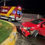 Acidente na madrugada de sexta-feira deixa duas pessoas feridas em Lucas do Rio Verde