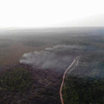 Fotos aéreas , incêndio Alter do Chão Por: Divulgação Brigada de Alter do Chão (PA)