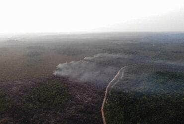 Fotos aéreas , incêndio Alter do Chão Por: Divulgação Brigada de Alter do Chão (PA)