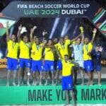 Dubai, 25/02/2024 Brasil vence Itália e leva o hexacampeonato de futebol de areia. Foto Fifa