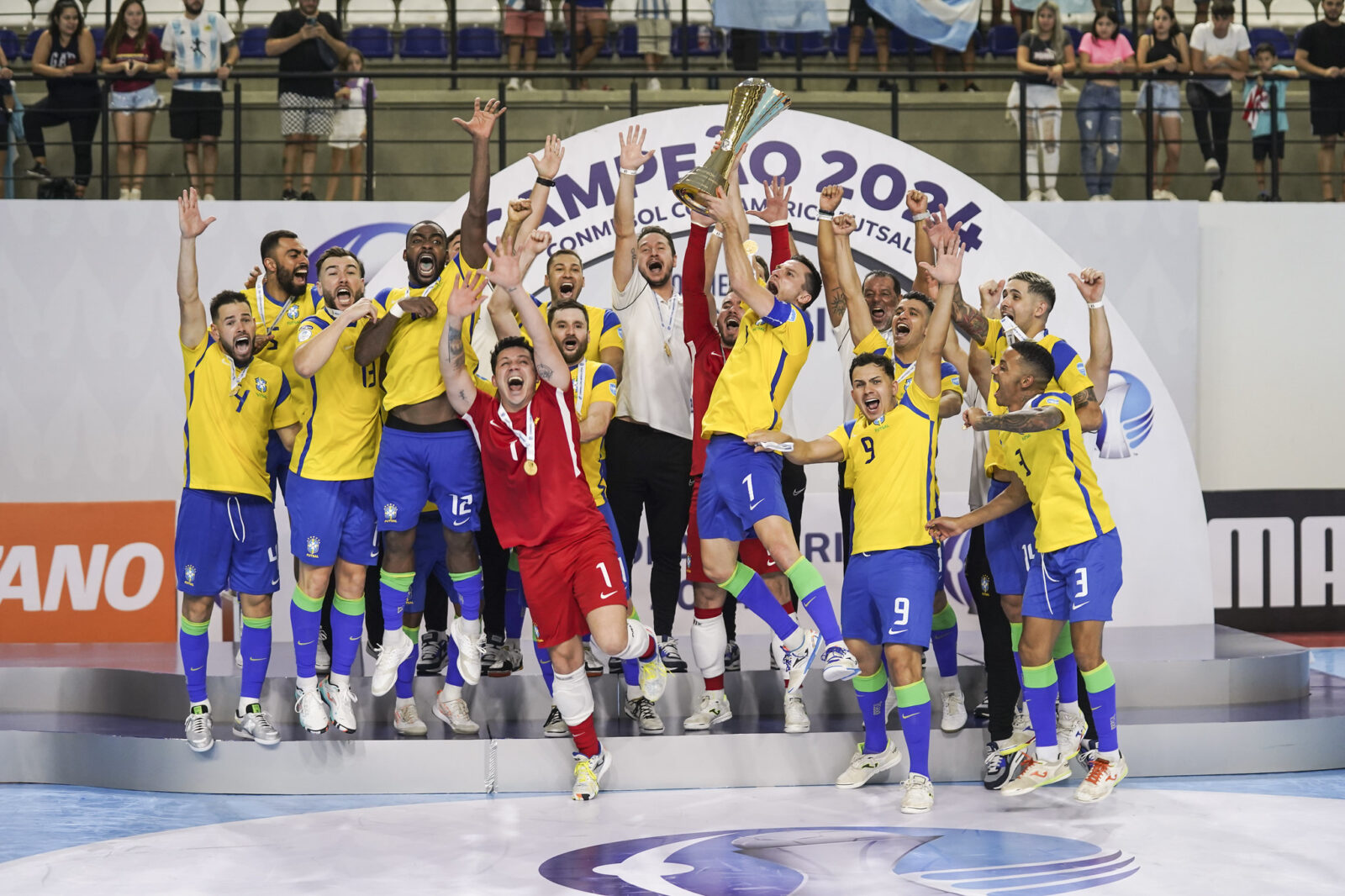brasil, argentina, copa américa de futsal Por: Divulgação/Conmebol/Direitos Reservados